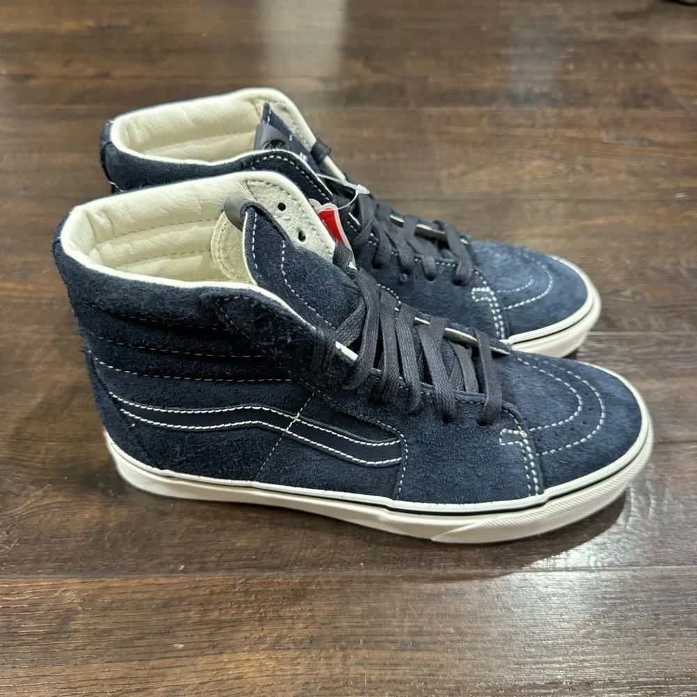Vans‎ Sk8-Hi Hairy Suede Sky Captain Sneaker Size 8.5 Women